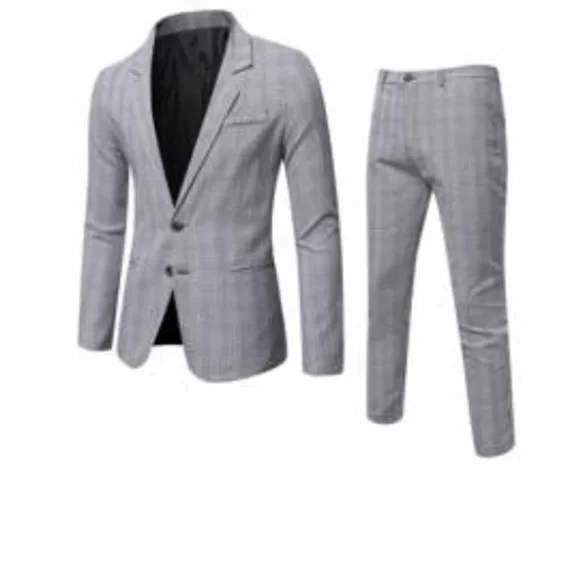 Plaid blazer, and tailored pants. New havent worn. - Picture 1 of 1